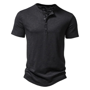 Camisa Manga Curta de algodão, Mancini Bellini® Henley