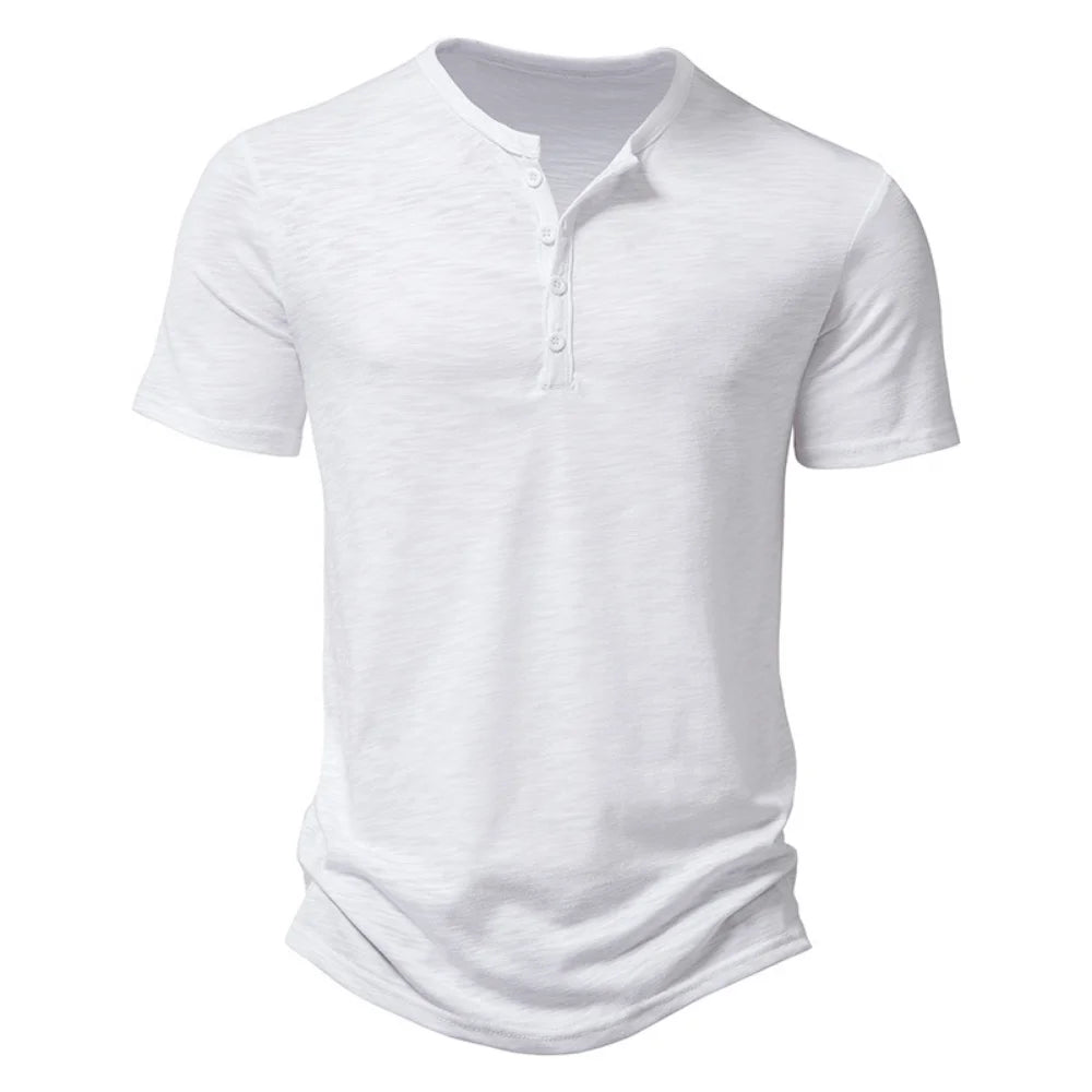 Camisa Manga Curta de algodão, Mancini Bellini® Henley